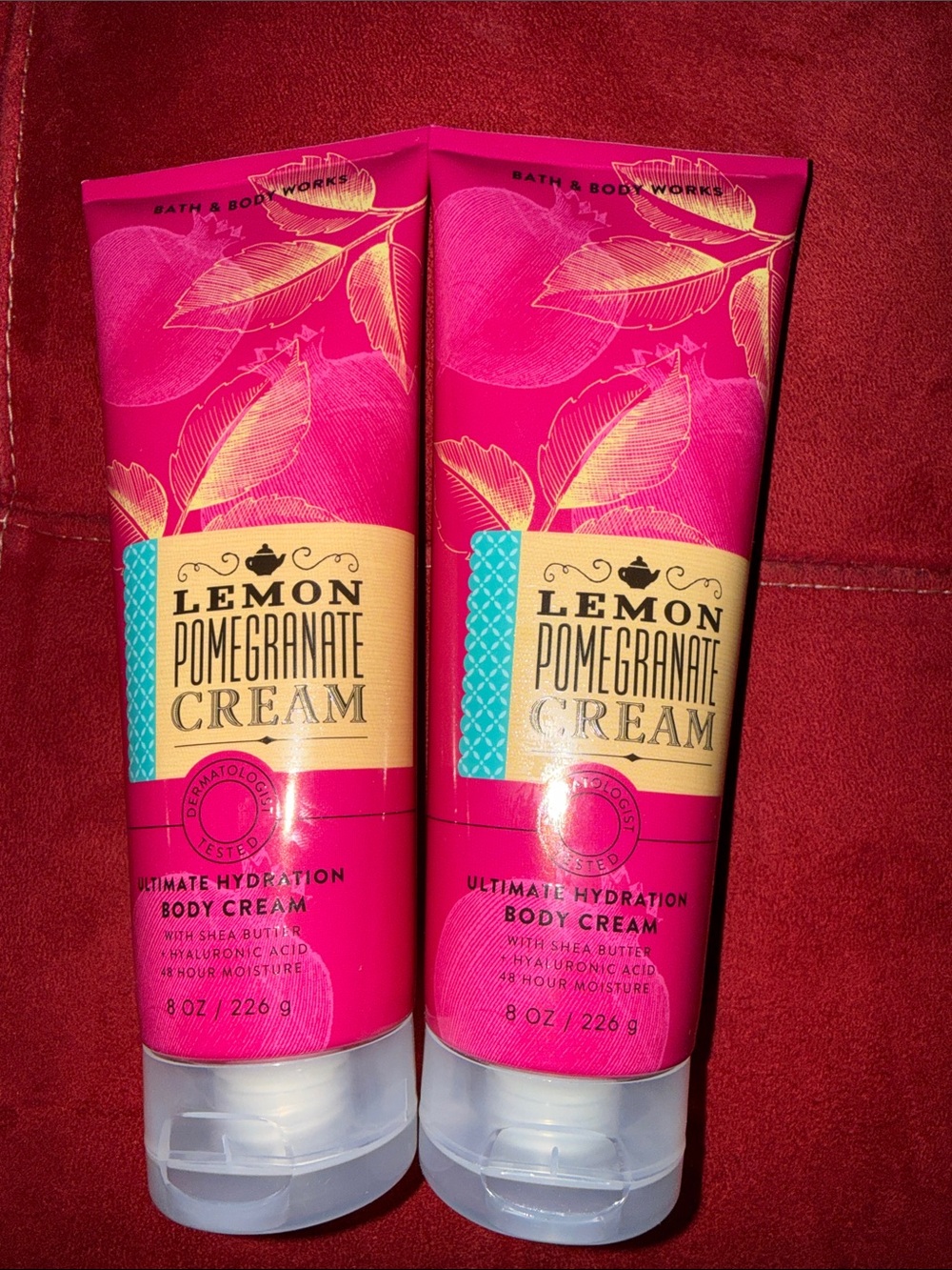 BBW 2pc Body Cream Lemon Pomegranate Cream